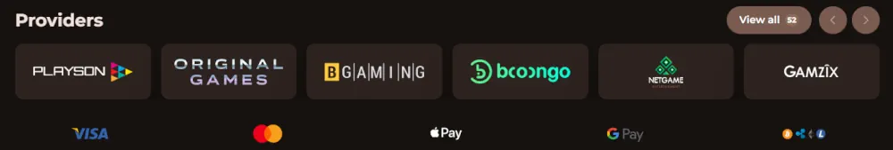 Roulettino Casino Game Providers